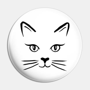 Cute Cat Face Pin