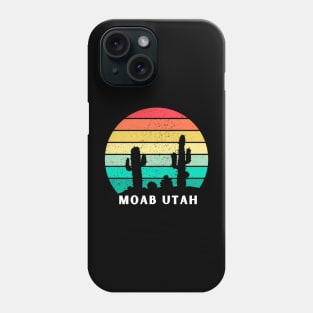 Moab Utah retro sunset Phone Case