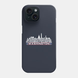 Washington Basketball Team 23 Player Roster, Washington  D.C Skyline Phone Case