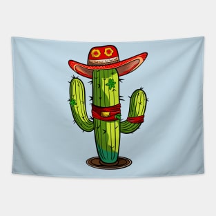 Cowboy Cactus Tapestry