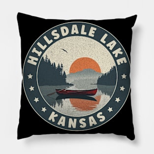 Hillsdale Lake Kansas Sunset Pillow