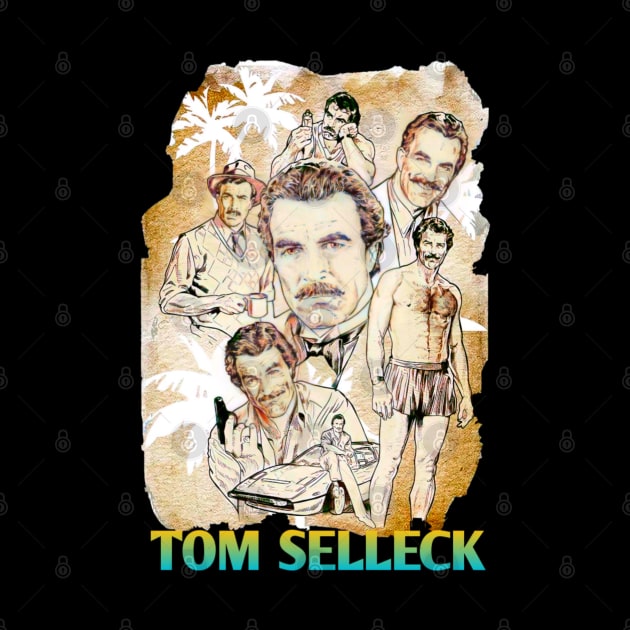 Tom selleck t-shirt by Takurs