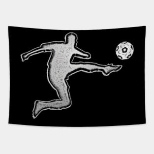 Soccer Glow Kick Tapestry