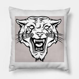 Tiger Head Pillow