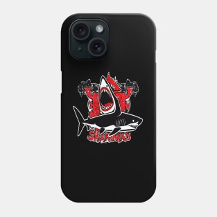 Merry Sharkmas, Santa Waving, Christmas, Santa Gift Phone Case