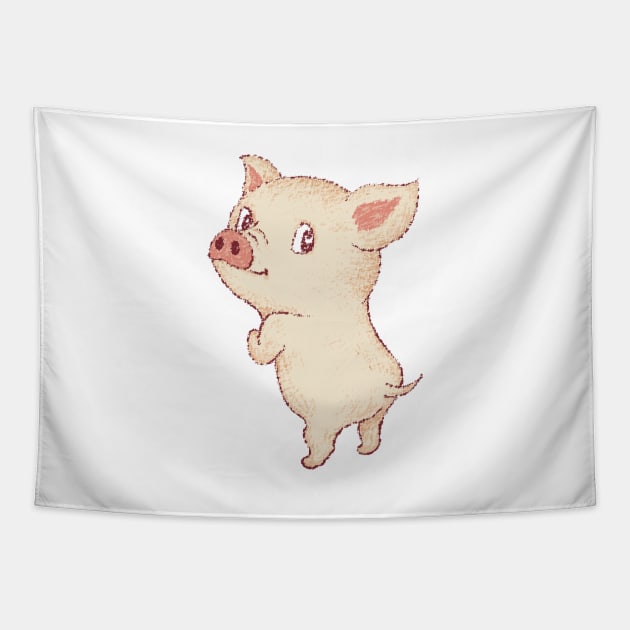 Cute Pig Tapestry by sanogawa