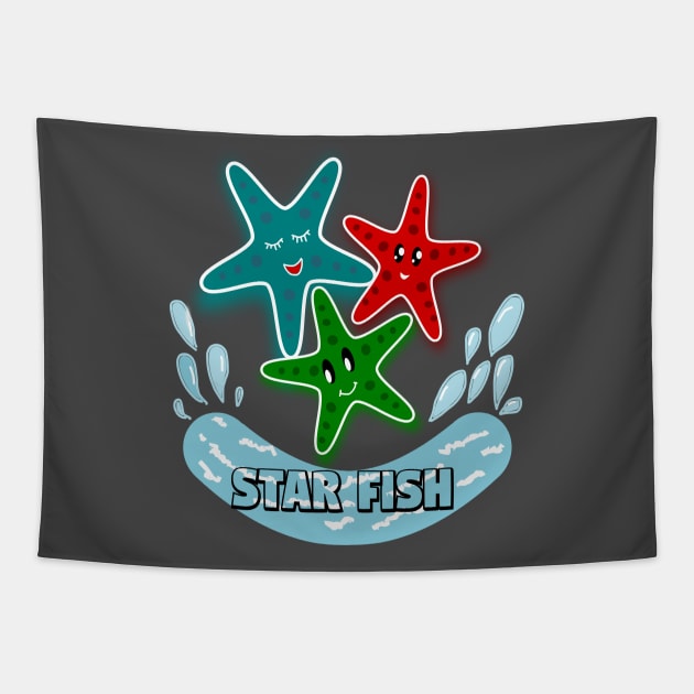 Star fish Tapestry by RAK20