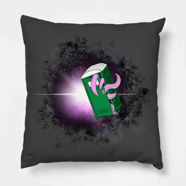 Octopus Traveling Through Space and Time Pillow by Punderstandable