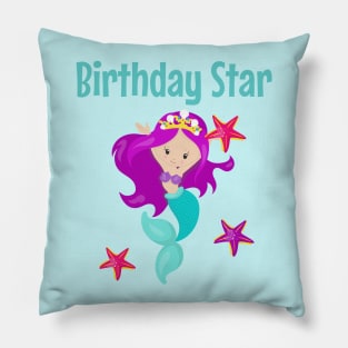 Mermaid Birthday Party Gifts Mermaid Party Favors Starfish Ocean Beach Pool Party Decor Pillow