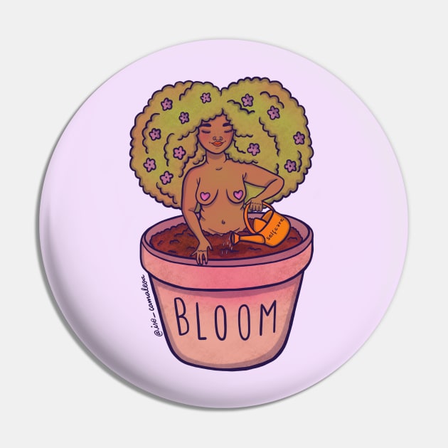 Bloom Pin by @isedrawing