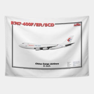 Boeing B747-400F/ER/SCD - China Cargo Airlines (Art Print) Tapestry