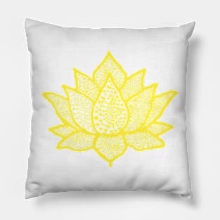 Spotted lotus flower Pillow