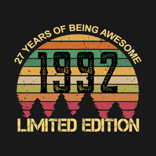 27 Years Of Being Awesome Limited Edition 27th Birthday Gift T-Shirt