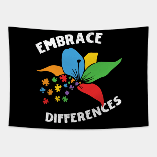 Embrace Differences Autism Awareness Tapestry