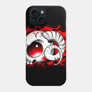 Aries skull Phone Case