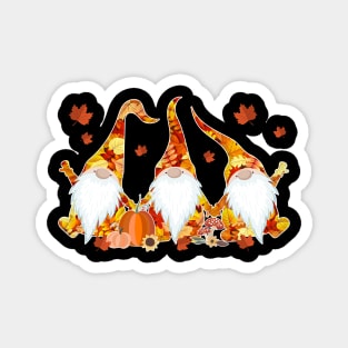 Pumpkin Gnomes Fall Autumn Cute Halloween Magnet