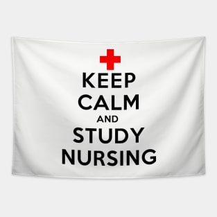Keep Calm and Study Nursing Tapestry
