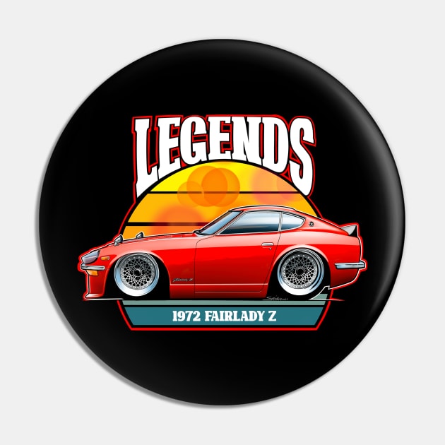 My Cartooned Legends Datsun Fairlady Z Pin by stefansautoart