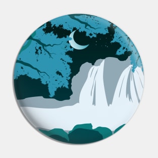 Nocturne Waterfalls Pin