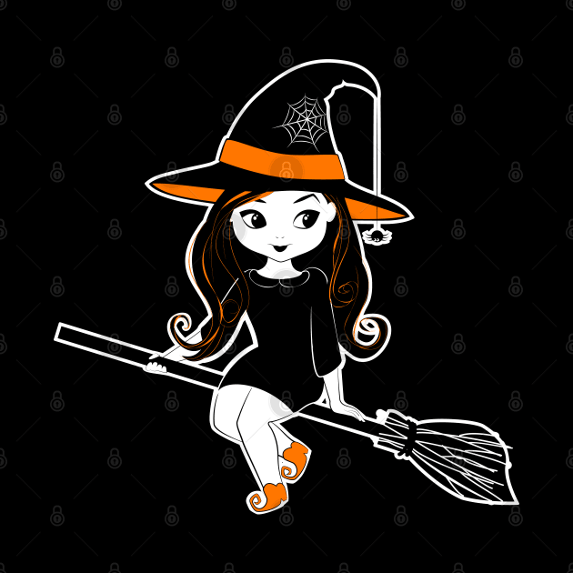 Cute Halloween Witch by CraftCloud