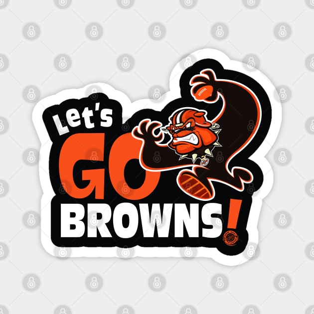 Let’s Go Browns Magnet by Goin Ape Studios