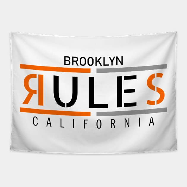 brooklyn rules Tapestry by CreativeIkbar Prints