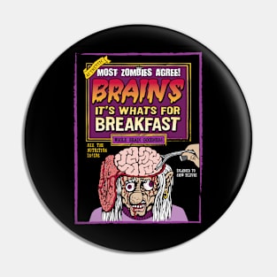 Brains for Breakfast / Raisin Bran Pin