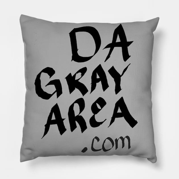 DGA Logo Transparent Pillow by DaGrayArea