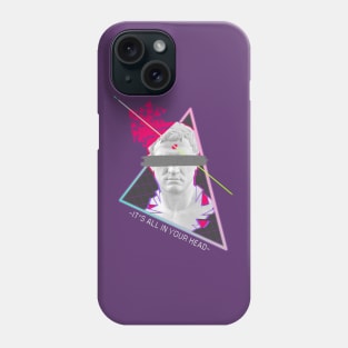 It's All In Your Head - Vaporwave Aesthetics Phone Case