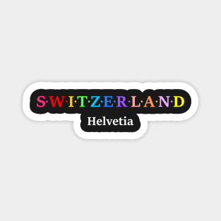 Switzerland, Helvetia Magnet