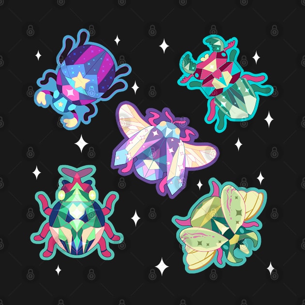 Jewel Beetles by Mazzlebee