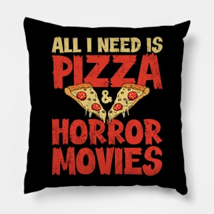 Pizza Horror Movies Pillow
