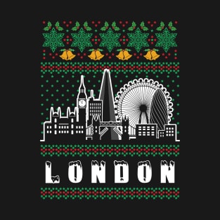 London United Kingdom Ugly Christmas T-Shirt