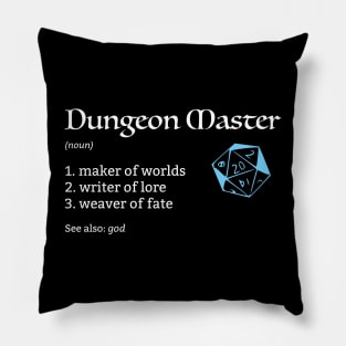 D&D Dungeon Master Definition Pillow