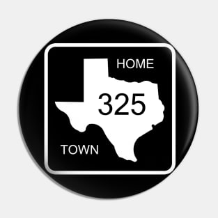 Texas Home Town Area Code 325 Pin