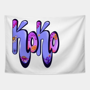 Koko The top 10 best Personalized Custom Name gift ideas for Koko girls and women Tapestry