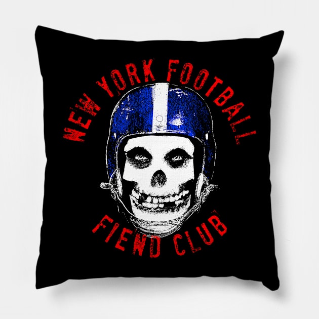 NEW YORK FOOTBALL FIEND CLUB Pillow by unsportsmanlikeconductco