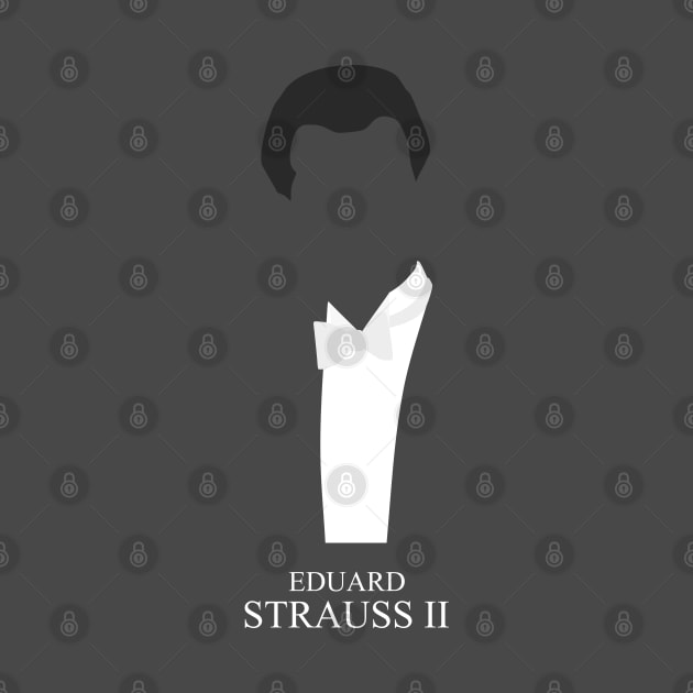 Eduard Strauss II - Minimalist Portrait by Wahyu Aji Sadewa