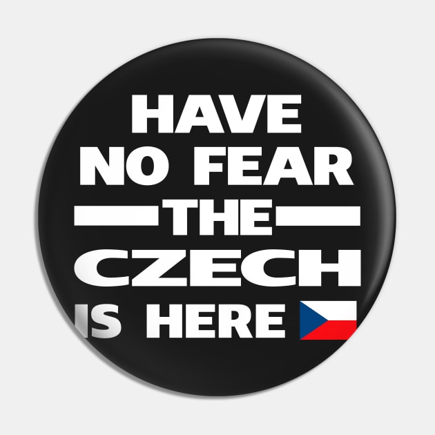 No Fear Czech Is Here Republic Pin by lubashantae