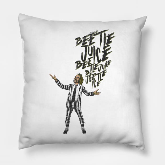 beetlejuice Pillow by inblooming