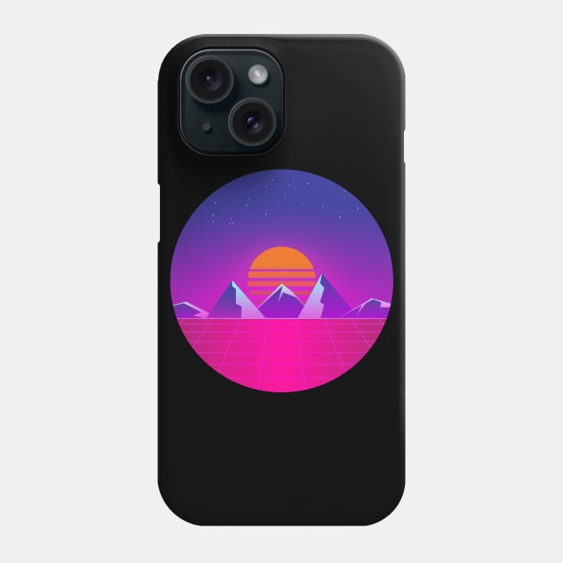 Synthwave 80's Phone Case by RARA_AVIS