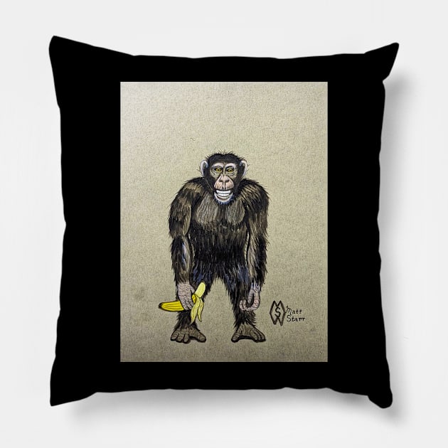 Monkey Tricks Pillow by Matt Starr Fine Art