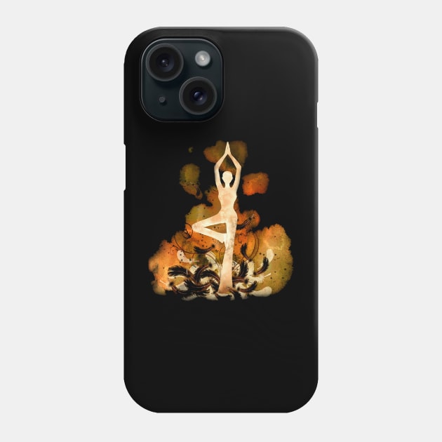 Yoga fire Phone Case by Munayki