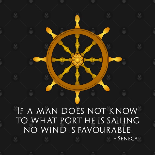 Ancient Greek & Ancient Roman Stoicism Stoic Philosophy Seneca Quote by Styr Designs