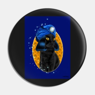 Naboo from the Mighty Boosh Black Cat Pin