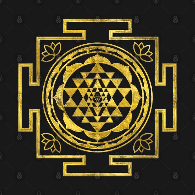 Golden Sri Yantra  / Sri Chakra by Nartissima