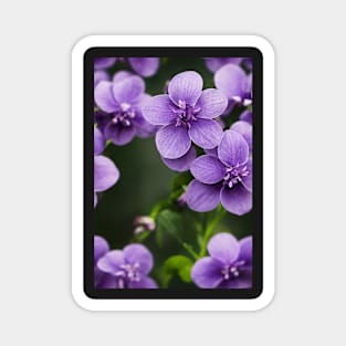 Beautiful Violet Flowers, for all those who love nature #132 Magnet