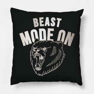 Beast Mode On Pillow