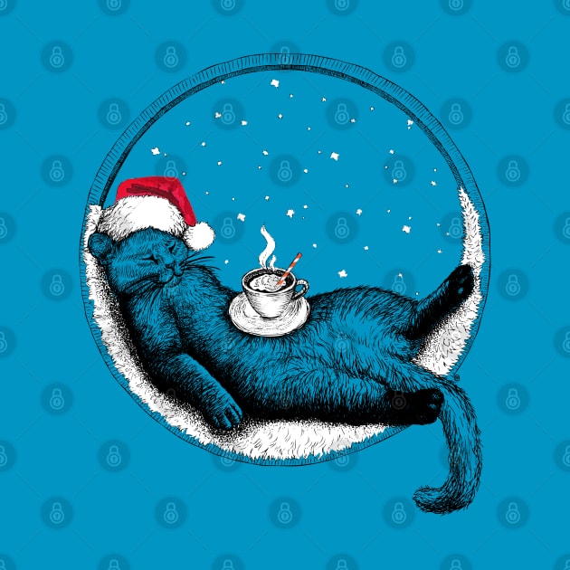 Christmas Cat by VectorInk