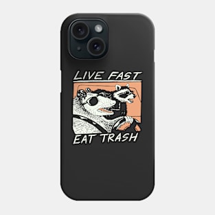 Graphic Raccoons Live Fast Eat Trash Phone Case